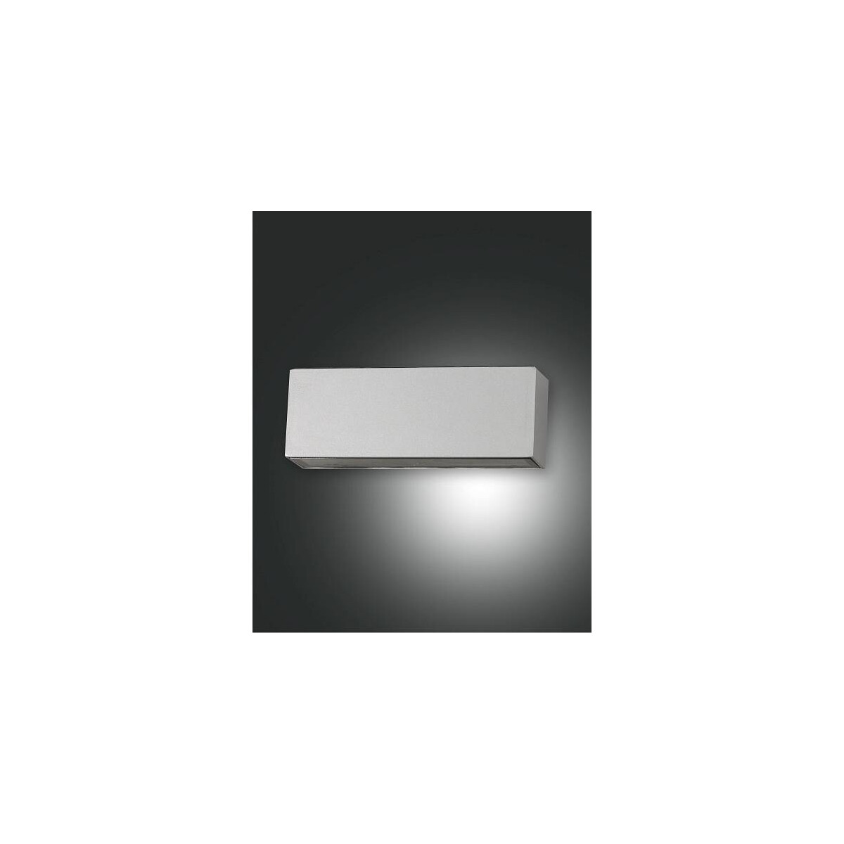 Fabas Luce Trigg Wandleuchte LED 2x7W Aluminium Silber