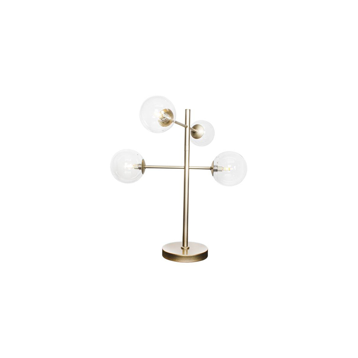By Rydens Avenue Tischl. 4-fl gold/klar Tischleuchte