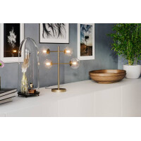 By Rydens Avenue Tischl. 4-fl gold/klar Tischleuchte 2