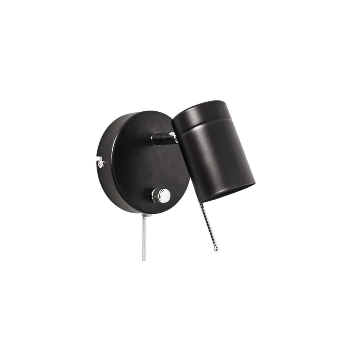 By Rydens Correct 1-fl schwarz matt Wandleuchte