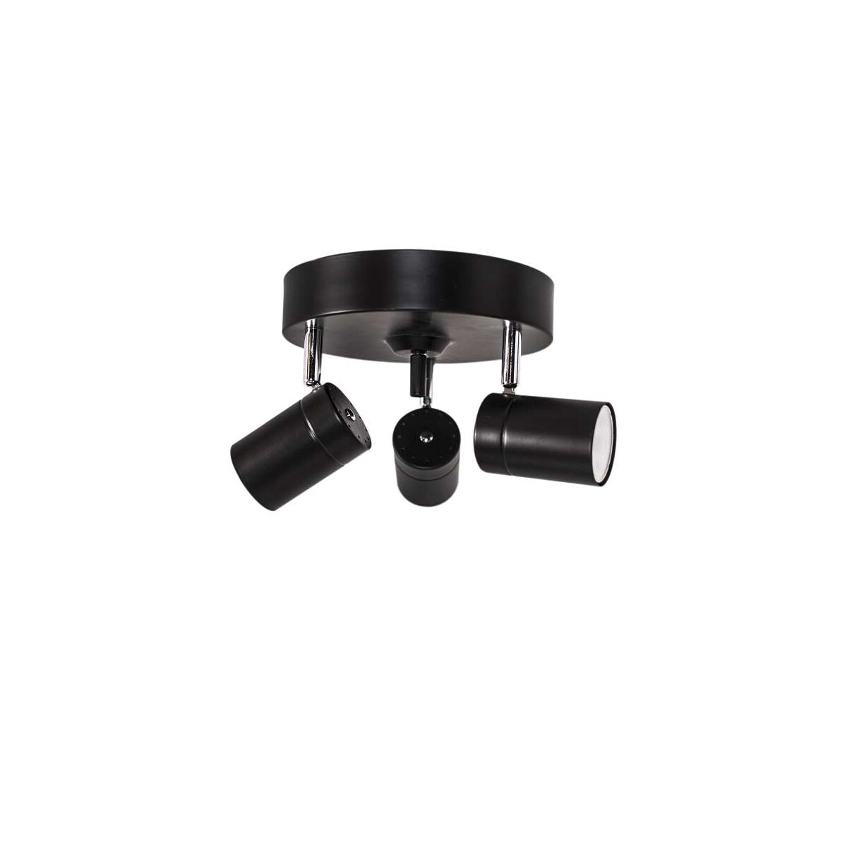 By Rydens Correct 3-fl schwarz matt Deckenleuchte