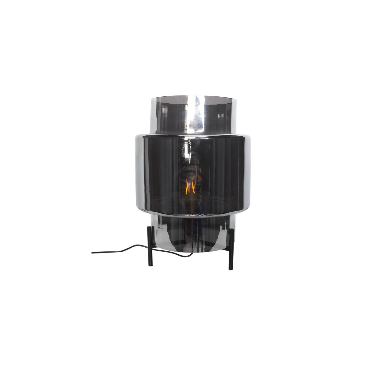 By Rydens Ebbot Tischl. H37cm rauchgrau Tischleuchte
