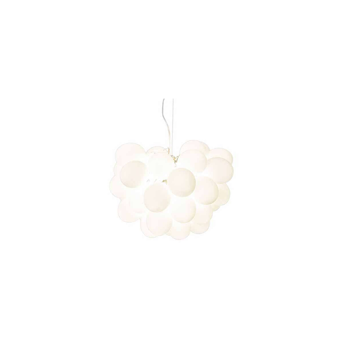 By Rydens Gross Ø 50 cm 8-fl weiß matt Hängeleuchte