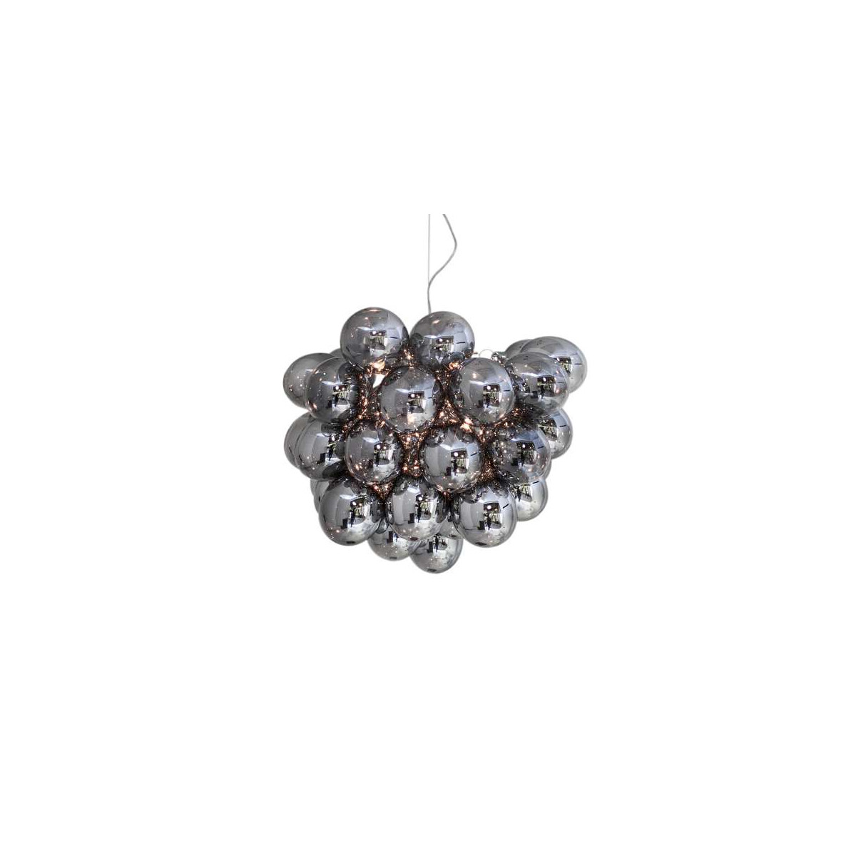 By Rydens Gross Ø 50 cm 8-fl rauchgrau Hängeleuchte