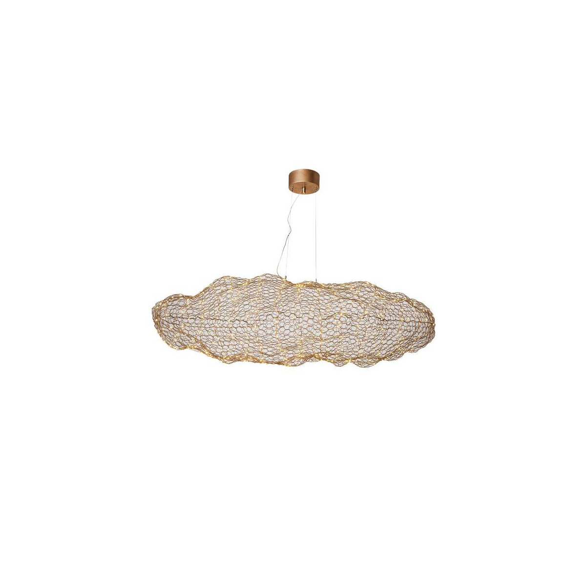 By Rydens Hayden LED L 115 cm Gold Hängeleuchte