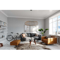 By Rydens Hayden LED L 115 cm schwarz matt Hängeleuchte