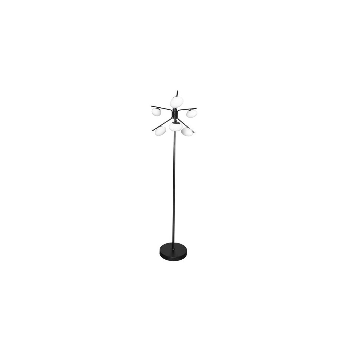 By Rydens Imperia Stehl. H165cm matt schwarz Stehleuchte