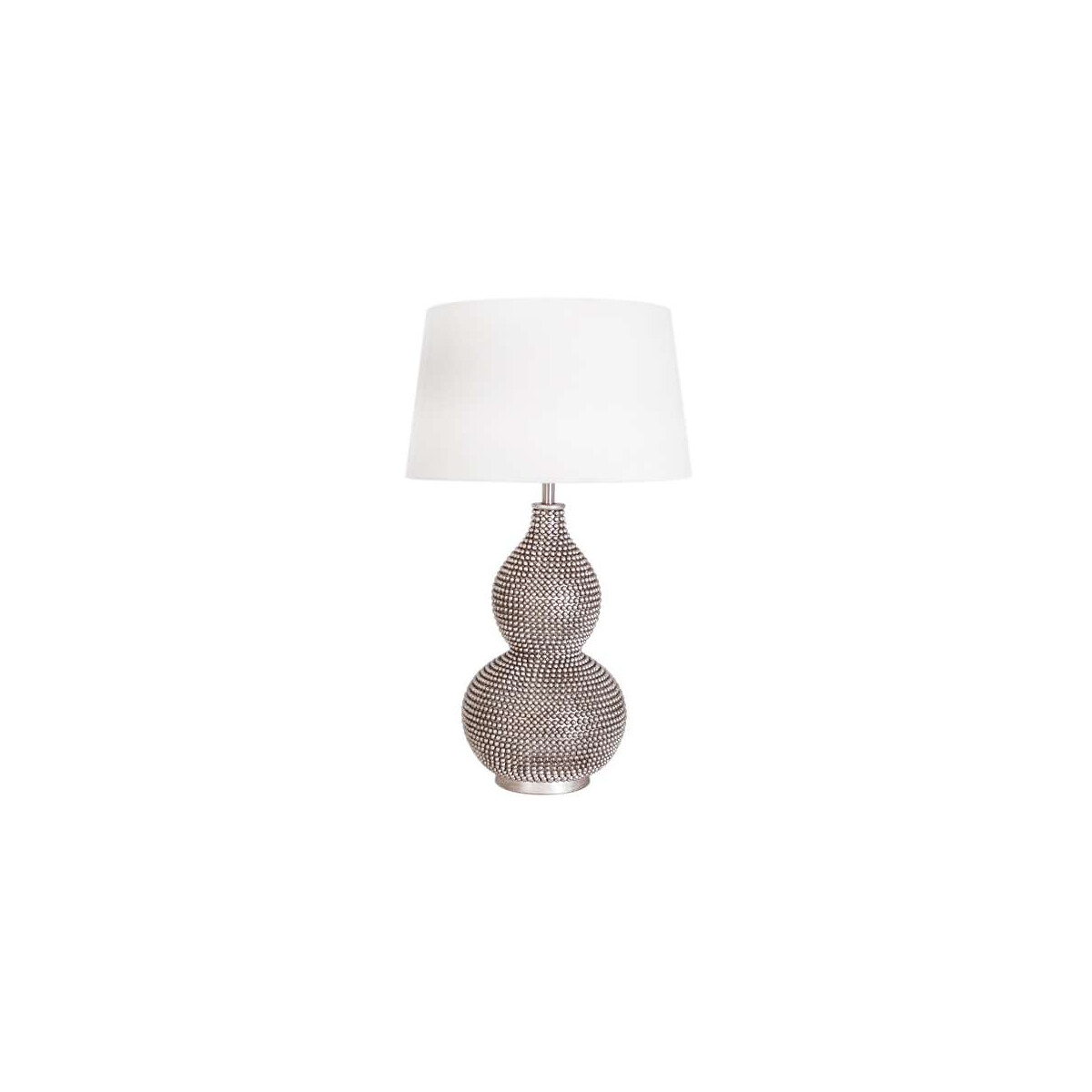 By Rydens Lofty H 55 cm satin/Schirm weiß Tischleuchte