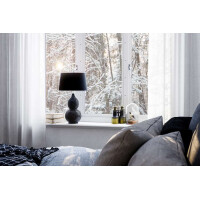 By Rydens Lofty H 55 cm schwarz/Schirm schwarz Tischleuchte 