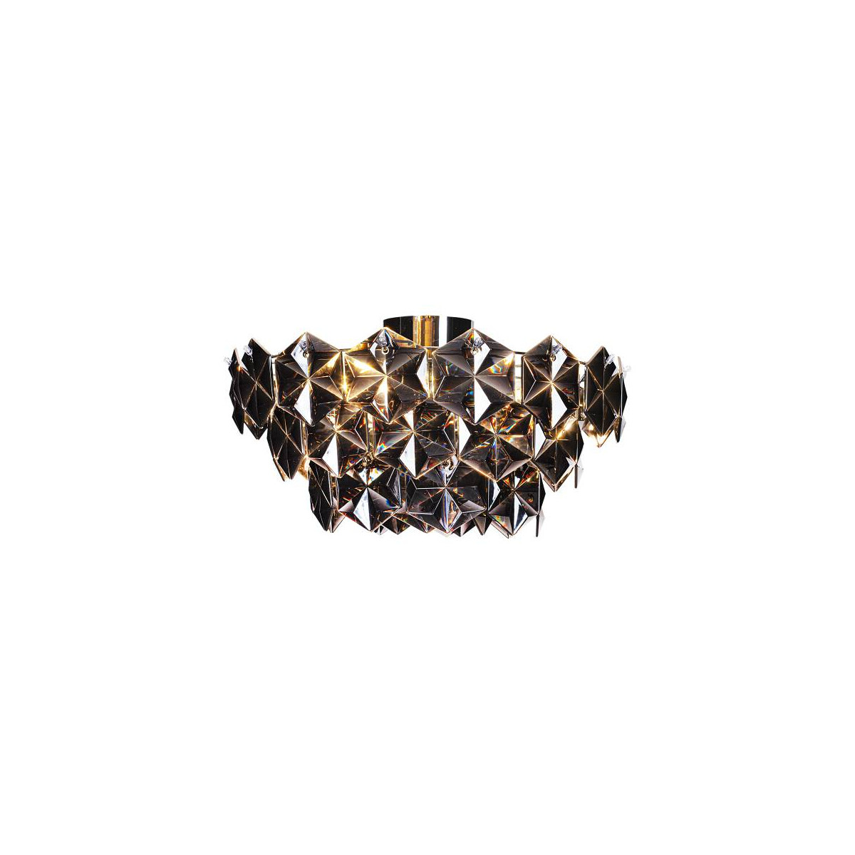 By Rydens Monarque Deckenl. Ø50cm chrom/schwarz Deckenleuchte
