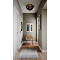 By Rydens Monarque Deckenl. Ø50cm chrom/schwarz Decke