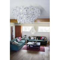 By Rydens Monarque Ø 50 cm chrom/klar Deckenleuchte 2
