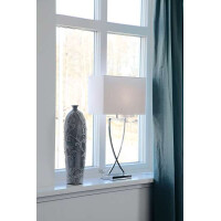 By Rydens Omega H 69 cm chrom/weiß Tischleuchte 2