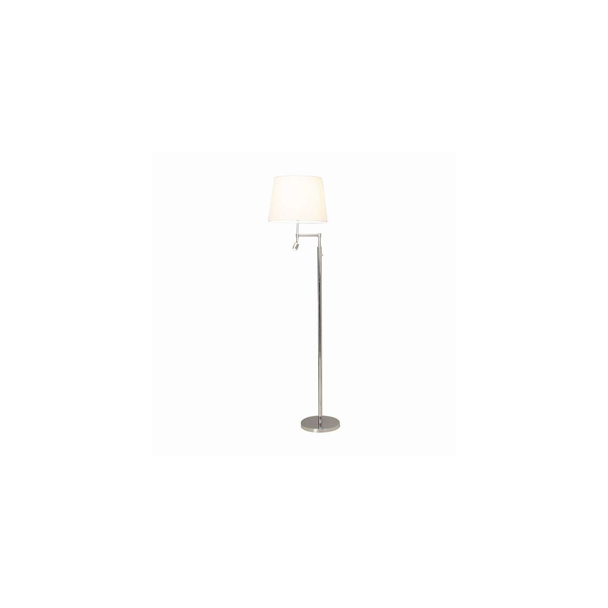 By Rydens Orlando H 138 cm chrom/weiss Stehleuchte