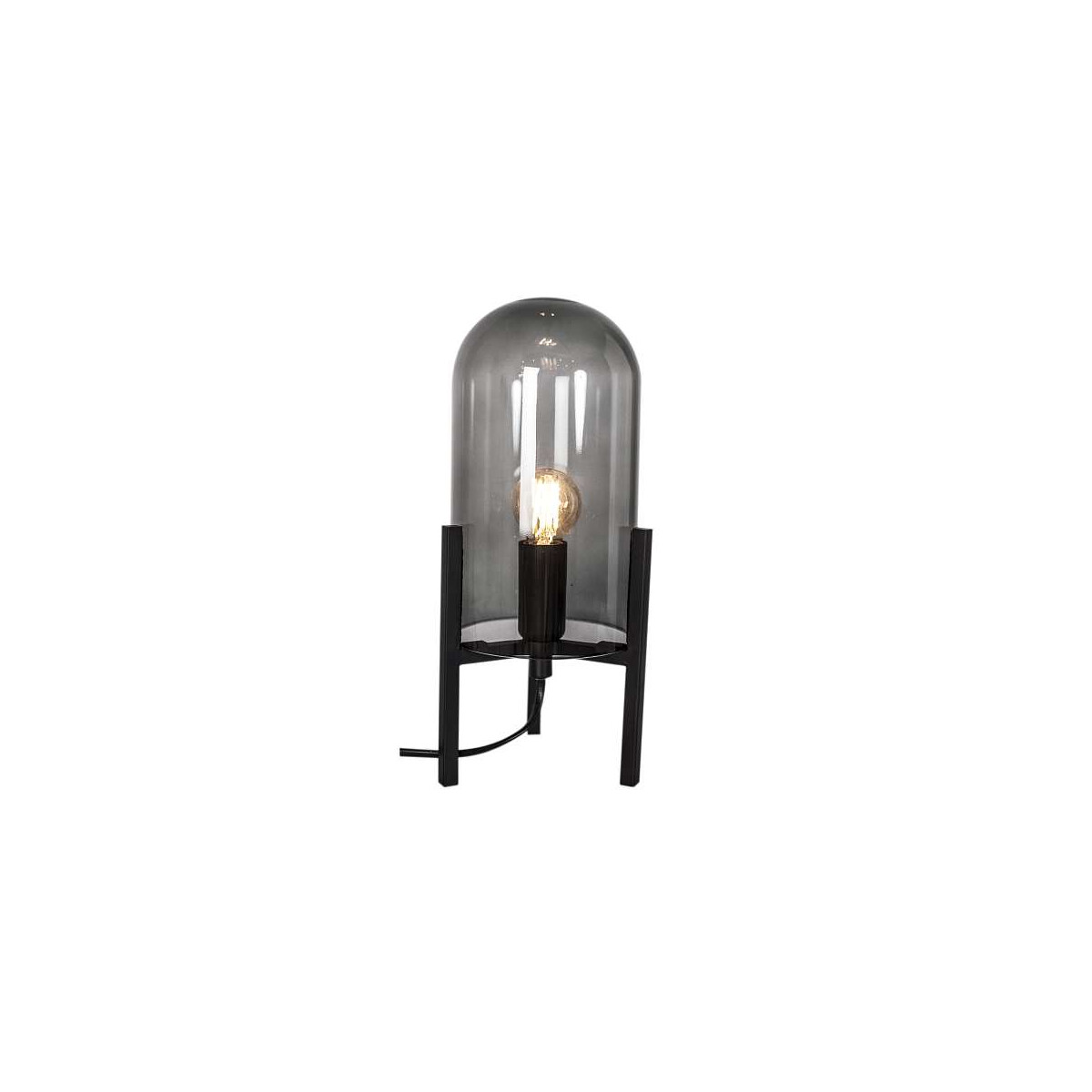 By Rydens Smokey H 30 cm schwarz matt/rauchgrau Tischleuchte