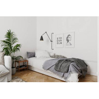 By Rydens Yukon Wandl. 1-fl. lang matt schwarz Wandleuchte 2