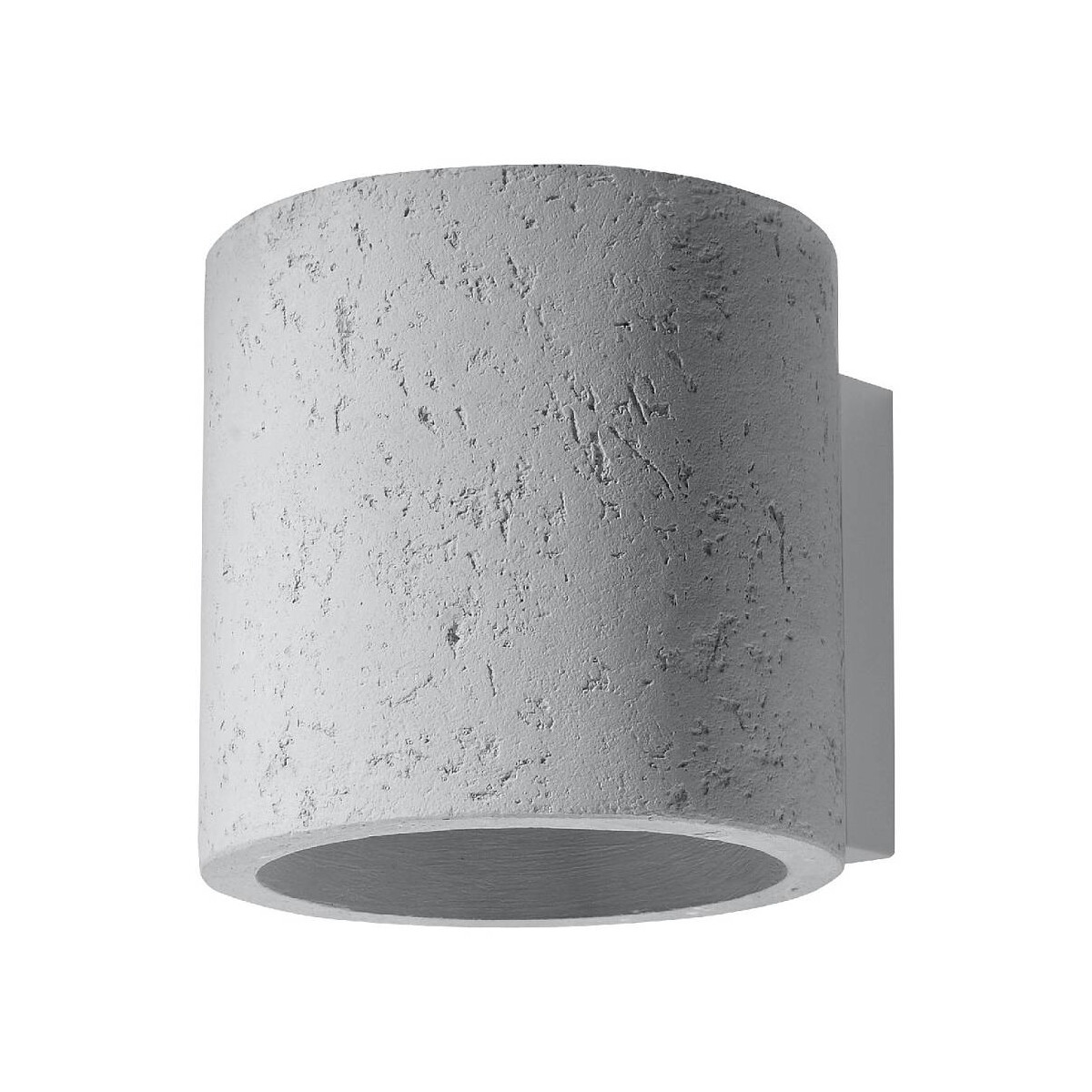 Wandleuchte Orbis Beton grau rund G9 Up/Down