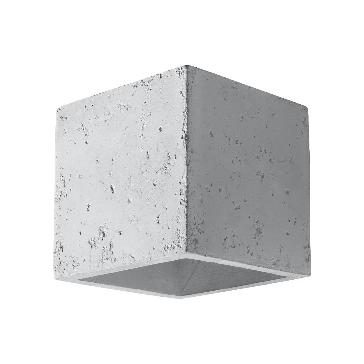 Wandleuchte Quad Beton grau eckig Würfel Up/Down 10x10 cm G9