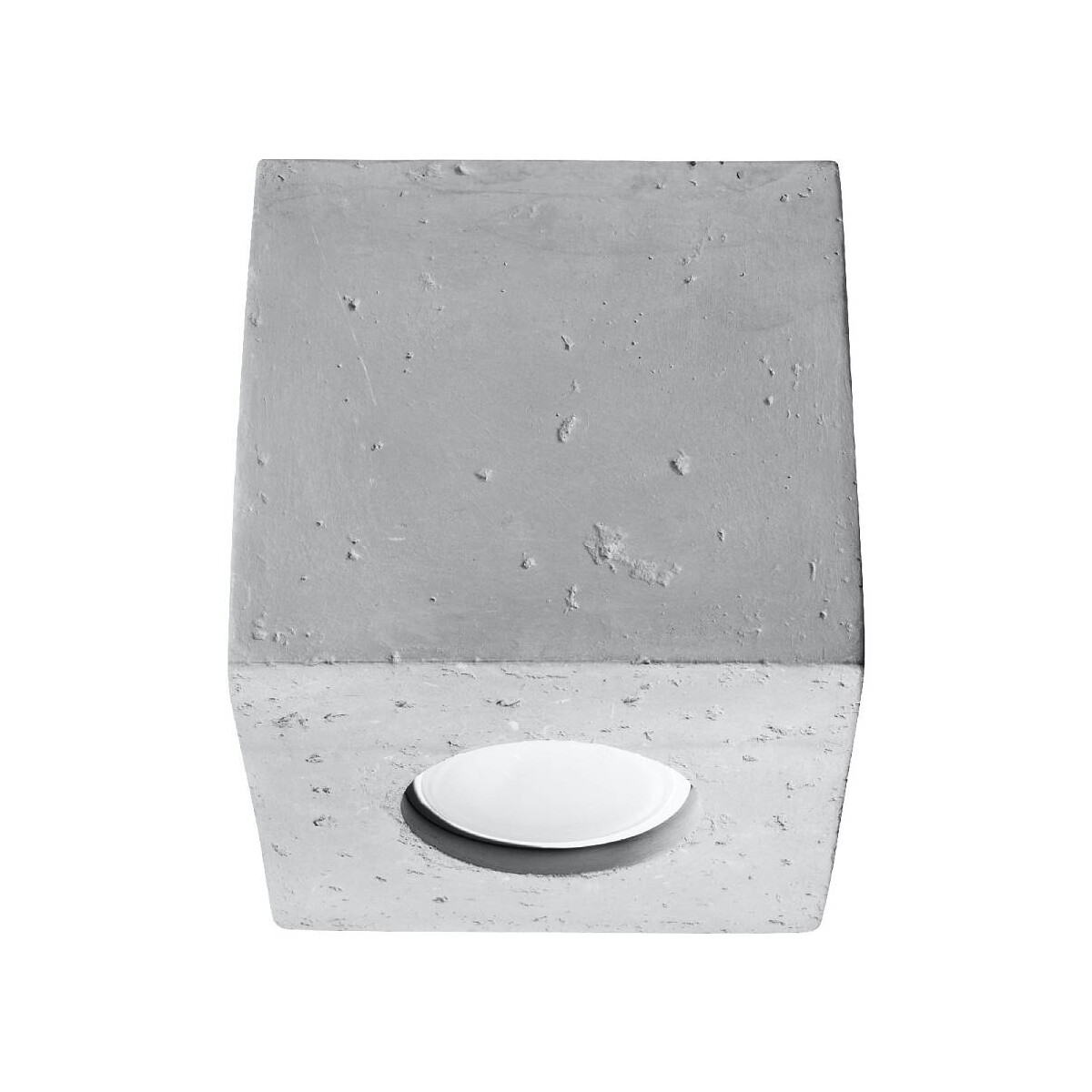 Deckenleuchte Quad Beton grau eckig 10x10 cm GU10 Aufbauspot