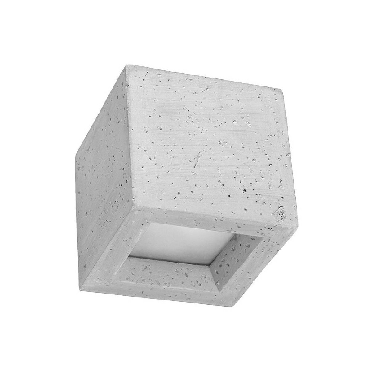 Wandleuchte LEO Beton grau Würfel eckig 12x12 cm G9 Up/Down