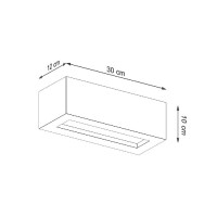 Sollux SL.0992 Wandleuchte VEGA 30 beton 4
