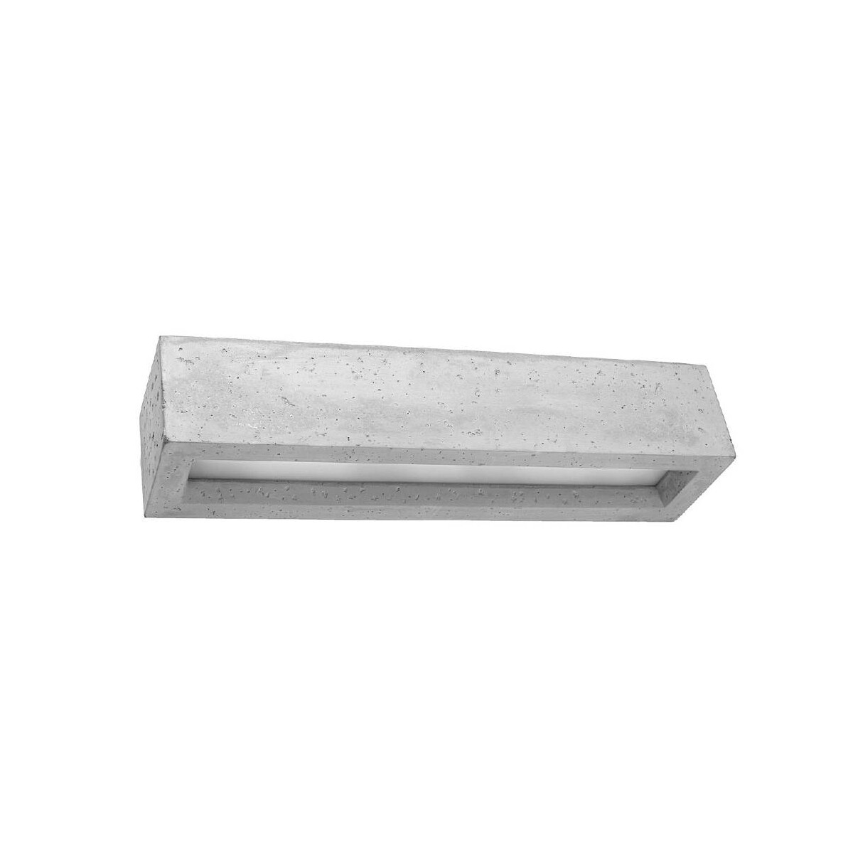 SOLLUX lighting Vega Wandleuchte Innen aus Beton – Wandbeleuchtung für Wohnzimmer und Esszimmer – Lampe für Flur, Betonlampe 50 x 12 x 10 cm