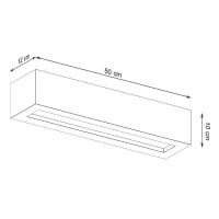 Sollux SL.0993 Wandleuchte VEGA 50 beton 4