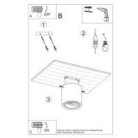 Sollux SL.0645 Deckenleuchte CULLO beton 5