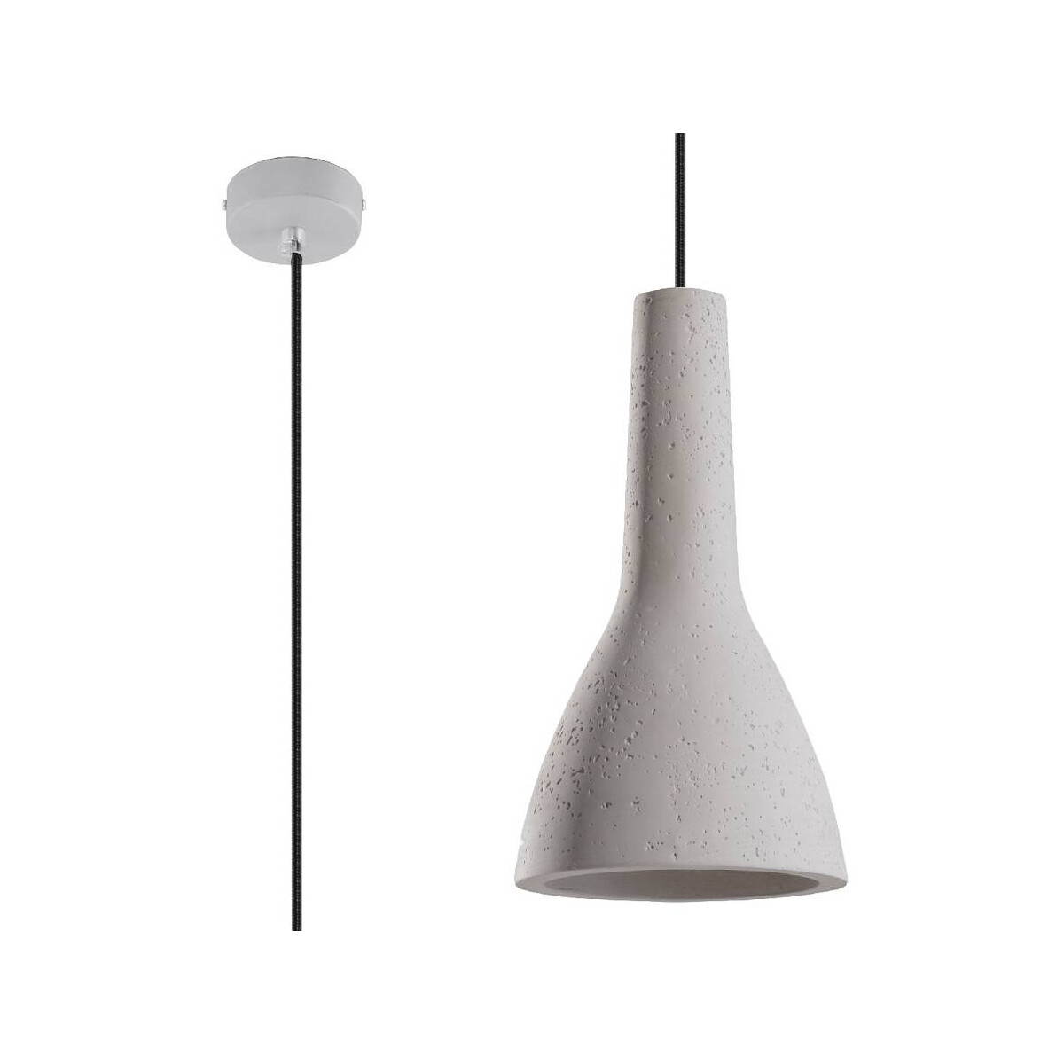 Pendelleuchte Empoli aus Beton grau 17 cm E27