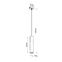 Sollux SL.0647 Pendelleuchte BORGIO 1 weiß 4