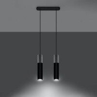 Sollux SL.0651 Pendelleuchte BORGIO 2 schwarz 3