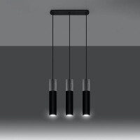 Sollux SL.0652 Pendelleuchte BORGIO 3 schwarz 3