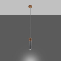 Sollux SL.0965 Pendelleuchte ZANE 1 grau 3