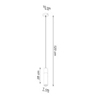 Sollux SL.0965 Pendelleuchte ZANE 1 grau 4