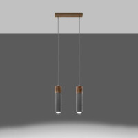 Sollux SL.0966 Pendelleuchte ZANE 2 grau 3