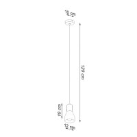 Sollux SL.0964 Pendelleuchte QUBIC grau 4