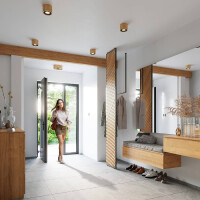 Sollux SL.0913 Deckenleuchte BASIC 1 Natural Holz 7