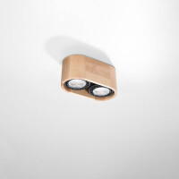 Sollux SL.0914 Deckenleuchte BASIC 2 Natural Holz 2