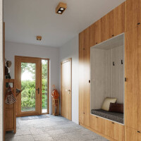 Sollux SL.0915 Deckenleuchte QUATRO 1 Natural Holz 6
