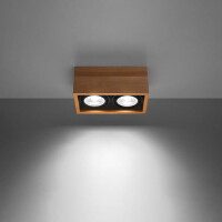 Sollux SL.0916 Deckenleuchte QUATRO 2 Natural Holz 3