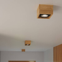 Sollux SL.0916 Deckenleuchte QUATRO 2 Natural Holz 8