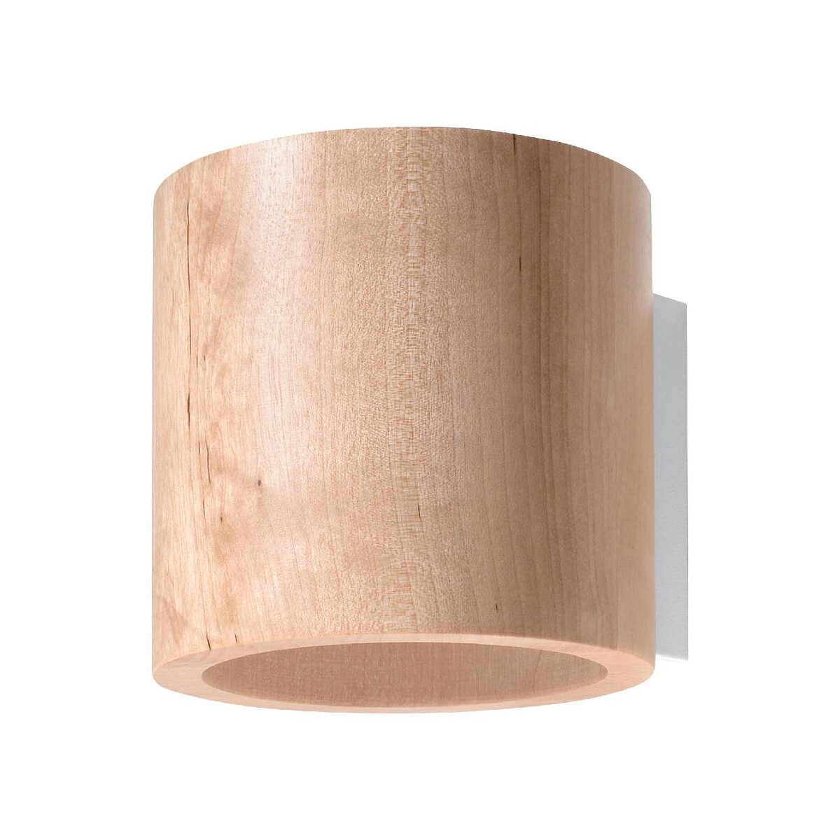 Wandleuchte Orbis Holz rund Up/Down 1xG9
