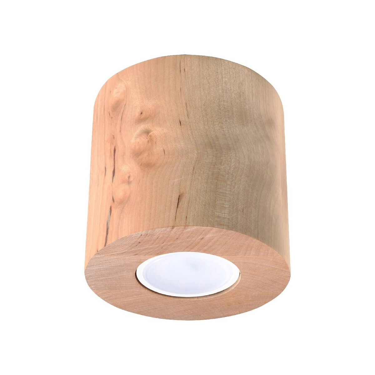 Deckenleuchte Orbis aus Holz natur rund 10cm 1x GU10