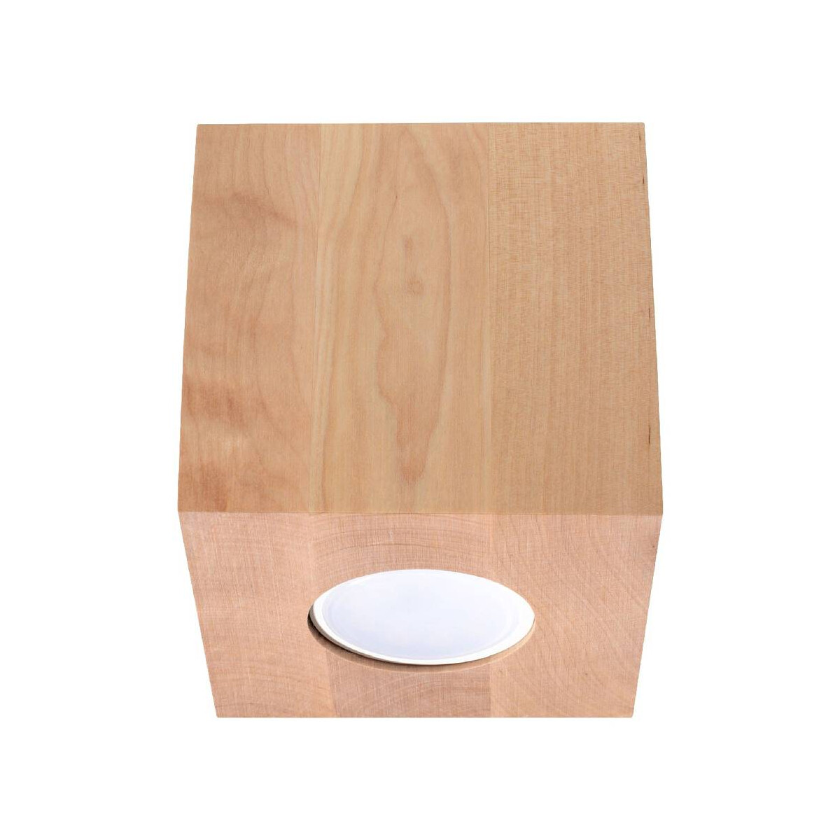 Deckenleuchte Quad aus Holz eckig 10x10 cm G9