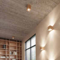 Sollux SL.0493 Deckenleuchte QUAD Natural Holz 6