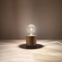 Sollux SL.0674 Tischlampe SALGADO Natural Holz 3