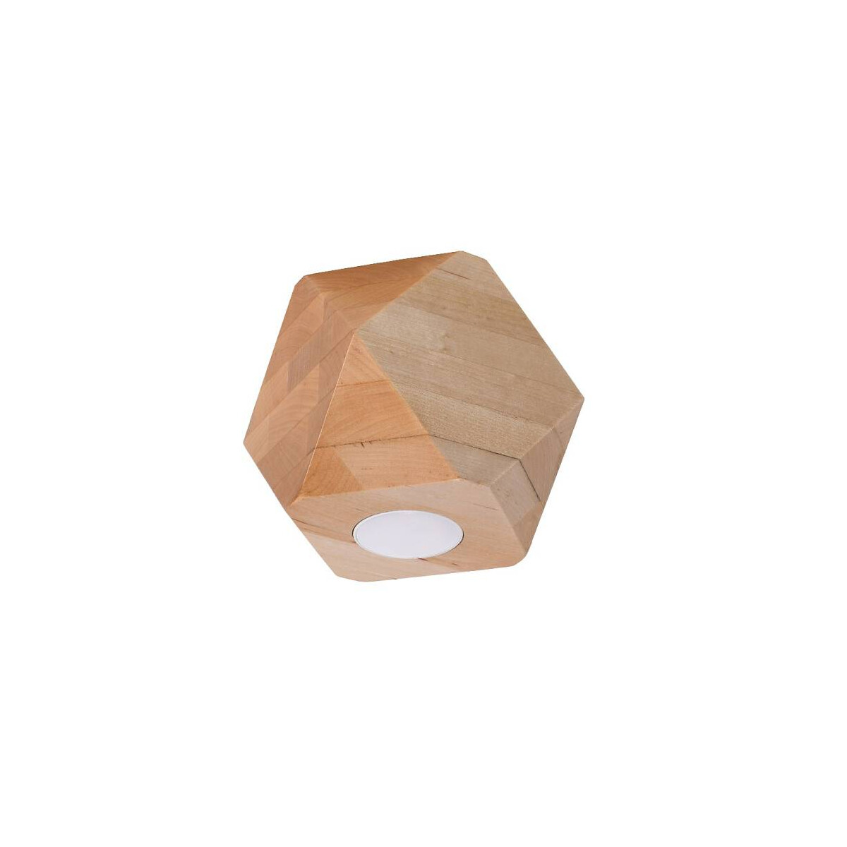 Deckenleuchte WOODY 1 Holz Natur geometrisch GU10