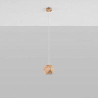Sollux SL.1011 Pendelleuchte WOODY Natural Holz 2
