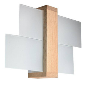 Sollux SL.0077 Wandleuchte FENIKS 1 Natural Holz