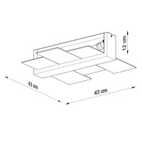 Sollux SL.0078 Deckenleuchte FENIKS 2 weiß 4